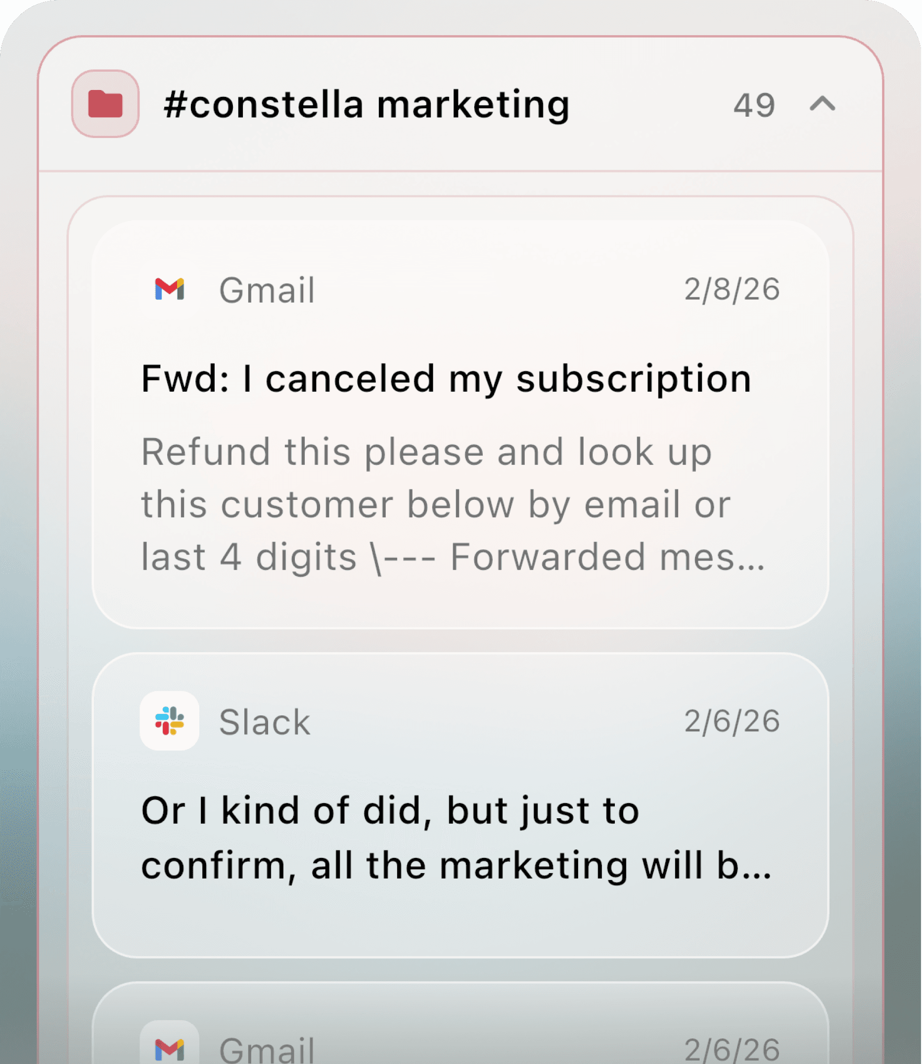 Constella search results