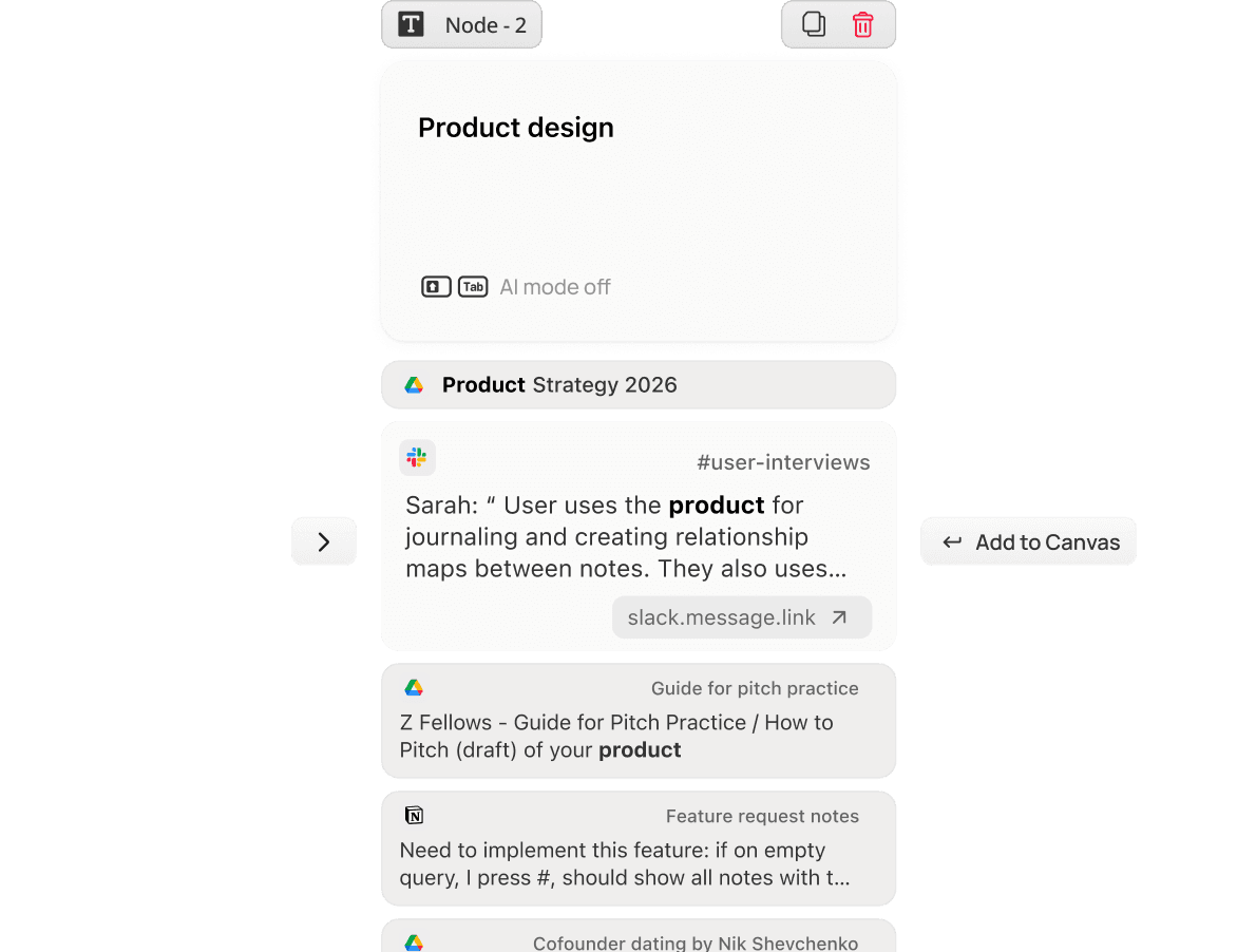 AI deep research with findings